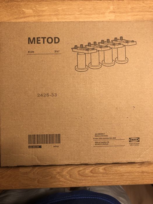 Nogi IKEA 8cm kuchnia metod
