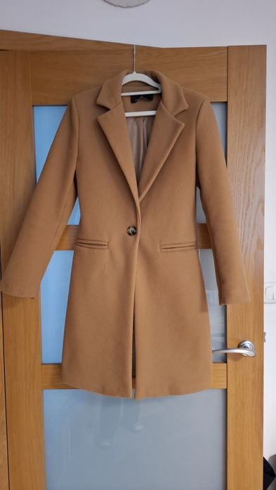 Płaszcz w kolorze camel rozm xs/s