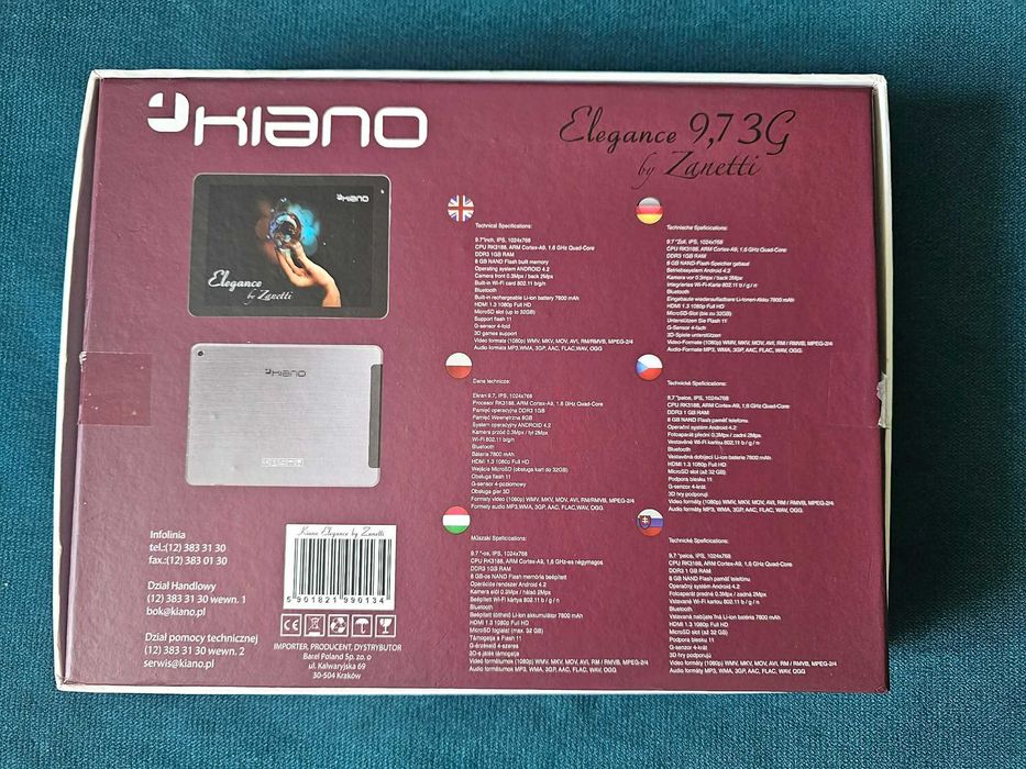 Tablet 9,7" Kiano Elegance 3G Zanetti