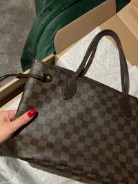 Oryginalna Torebka Louis Vuitton Neverfull damier, Warszawa