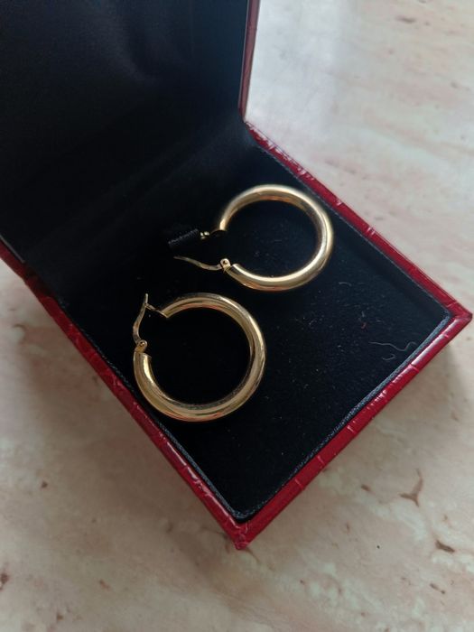 Kolczyki koła próba 585