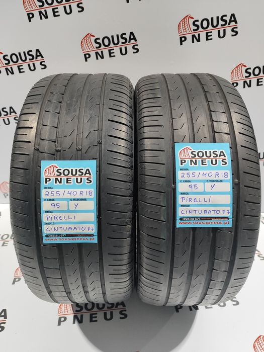 2 pneus semi novos 255-40R18 Pirelli RFT - Oferta dos Portes