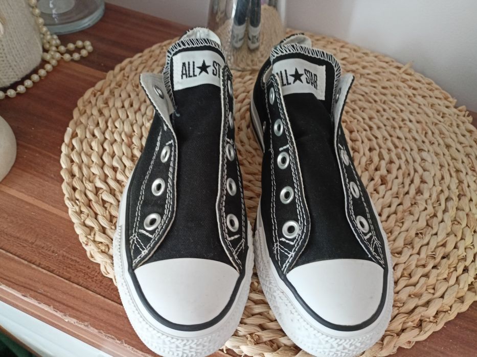 Trampki all Star Converse 36,5 czarne wsuwane