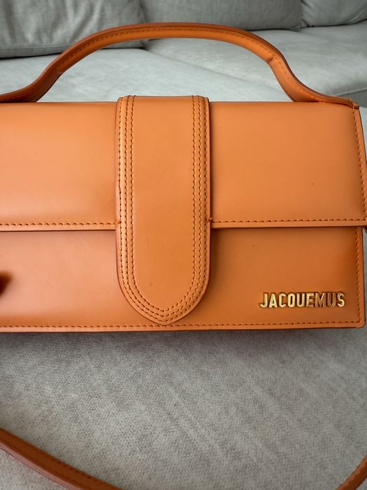 Mala Jacquemus Le Grand Bambino original – cor laranja