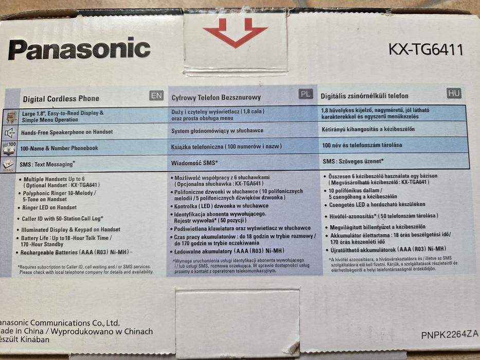 Telefon Panasonic kx-tg6411