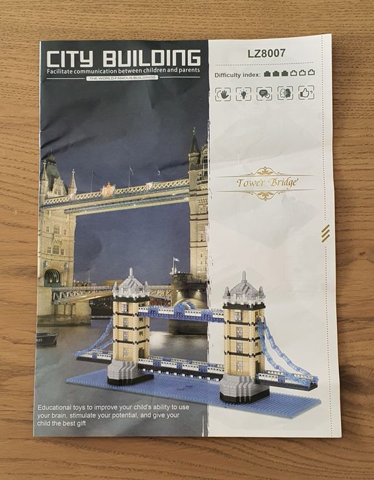 Blocos construção Tower Bridge (Londres), tipo lego