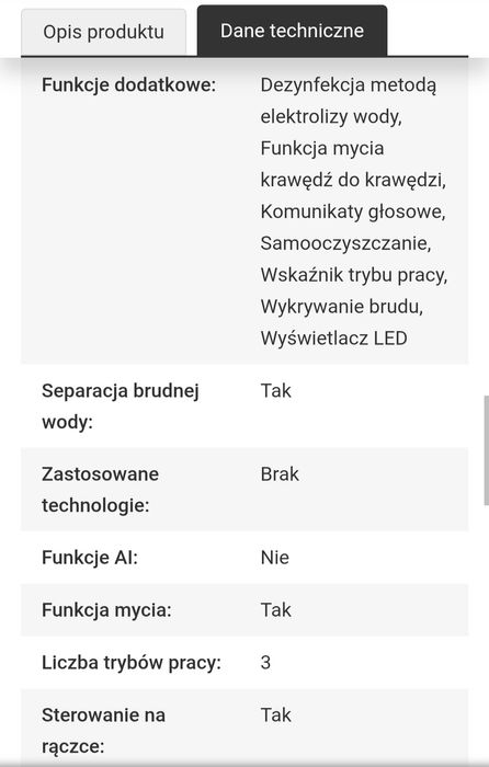 Odkurzacz Mopujacy Mova K20 Pro