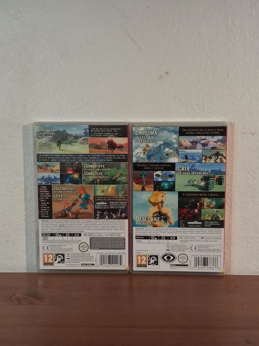 Zelda BOTW + Zelda Tears of the Kingdom (Switch) — físicos