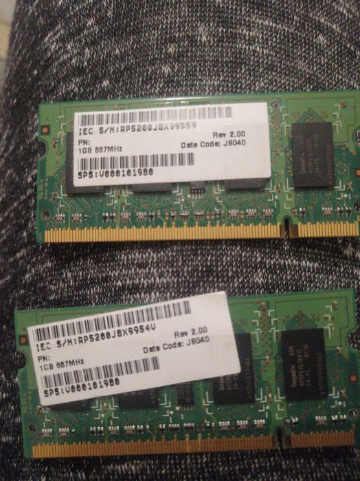 Memória para portatil