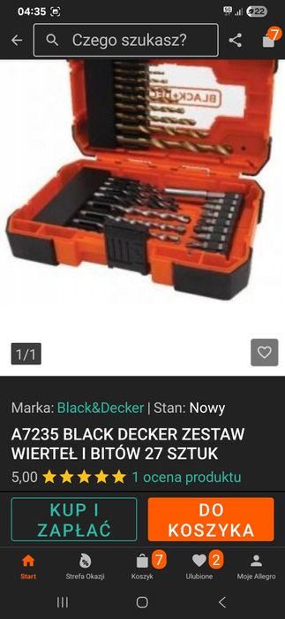 Zestaw wierteł i bitów