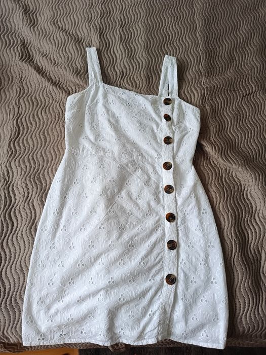 Sukienka biala bawełna Asos 40