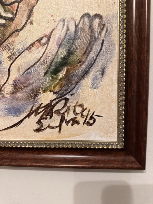 Quadro de Mário Silva 1995 óleo sobre tela + moldura