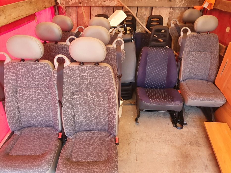 Fotele Fotel Pojedyncze Podwójne Pasy Bus Autobus Trafic Master Movano