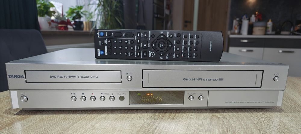 Targa DRV-5200x #Nagrywarka DVD VHS #6HD #HDMI #Hi-Fi Stereo #DivX #DV #Przegrywanie VHS na DVD