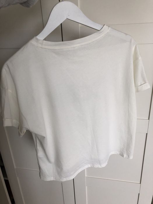 Koszulka tshirt calvin klein napis czarny logo biała nowa oryginalna