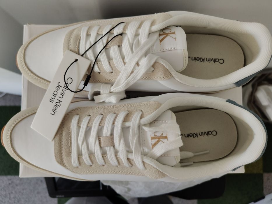 Sneakersy nowe Calvin Klein CK retro runner iconic