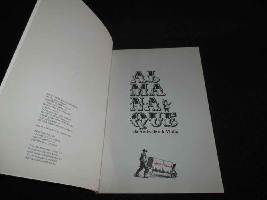Livro Almanaque da Amizade e do Vinho
