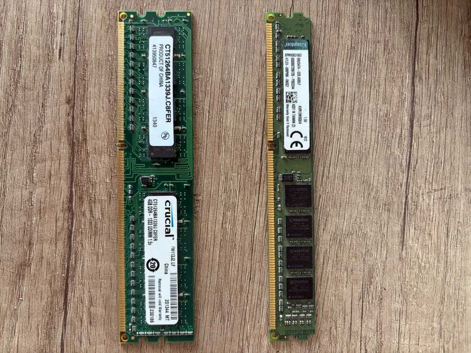 Пам'ять DDR3 1333 4GB Crucial, Kingston