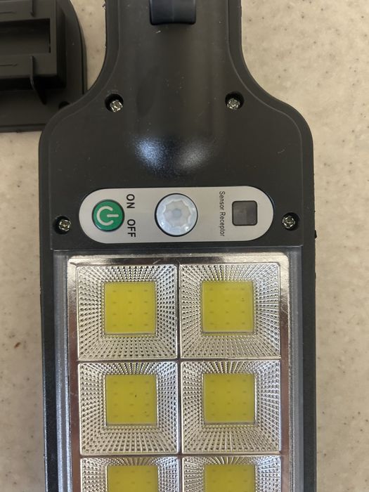 Ліхтар вуличний сенсор руху сонячні панелі