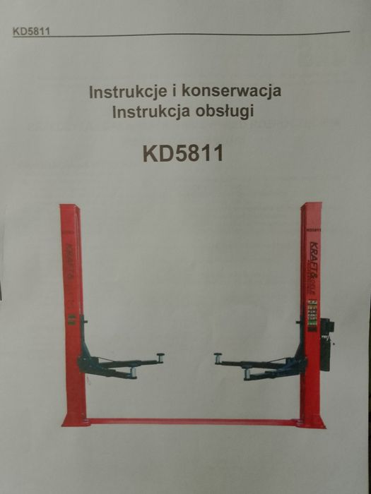 Nowy podnośnik dwukolumnowy