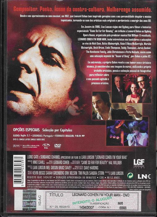 Lian Lunson -  Leonard Cohen. I'm Your Man.