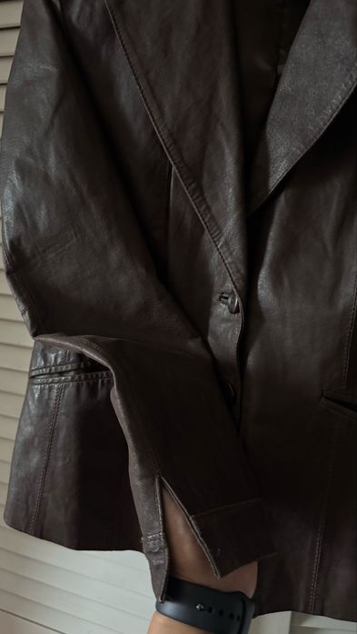 Женский кожаный пиджак Wallace — натуральная кожа,