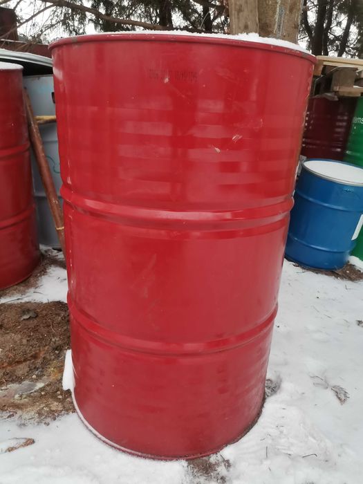 PROMOCJA! 200l beczka metalowa, zbiornik-deszczówka olej