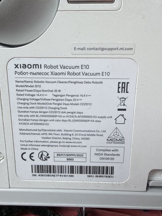 Xiaomi Robot Vacuum E10
