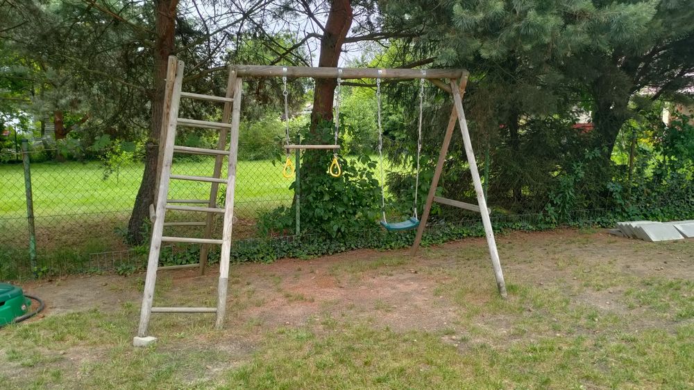 Huśtawka ogrodowa na plac zabaw drabinka dla dzieci