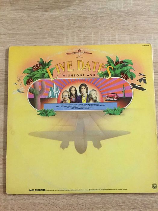 Wishbone Ash Live Dates USA VG+ 2 LP