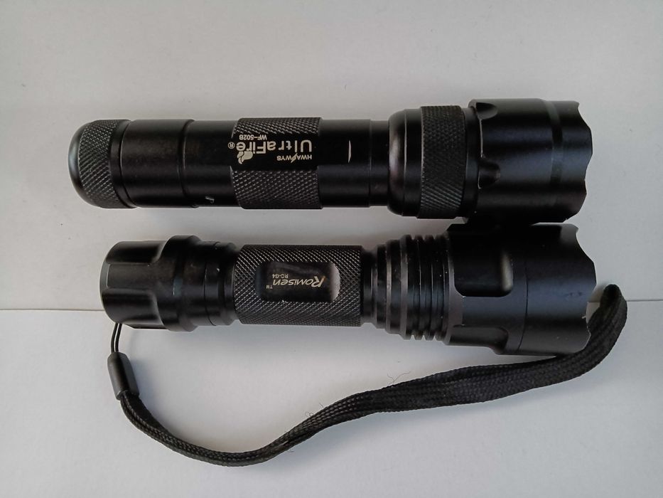 2 lanternas pilhas recarregáveis e carregador