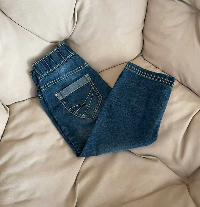 Spodnie jeansy dla dziewczynki, długość 3/4, Pepperts, rozmiar 134 cm