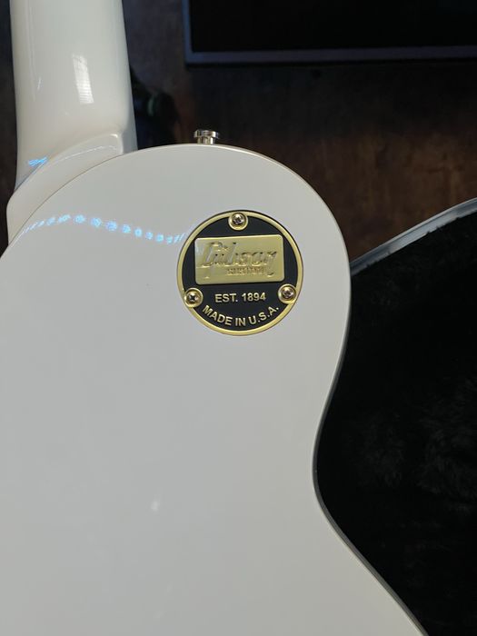 Guitarra Personalizada inspirada na Gibson Les Paul Custom White +Case