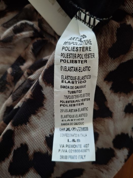 Body panterka  XS S małe M włoski produkt z metką