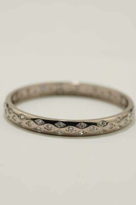 Złoty pierścionek z brylantami 18k 1.83g