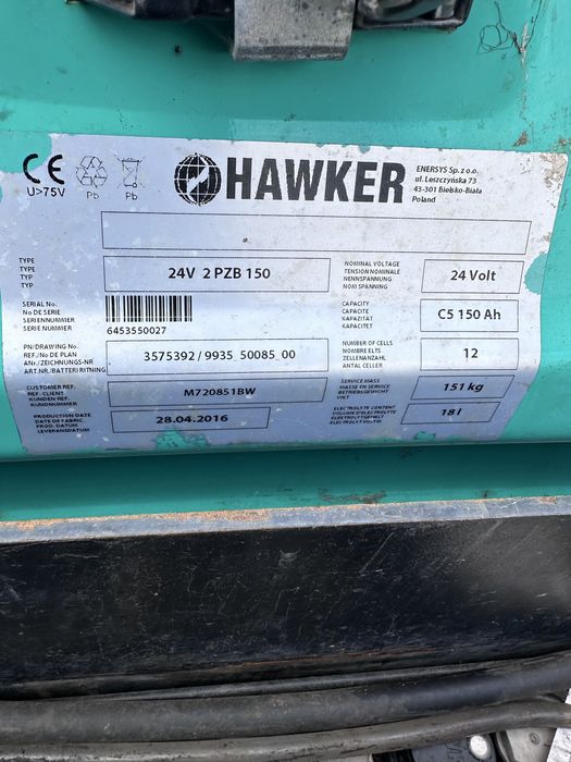 Wózek paletowy elektryczny Mitsubishi PBP16N2