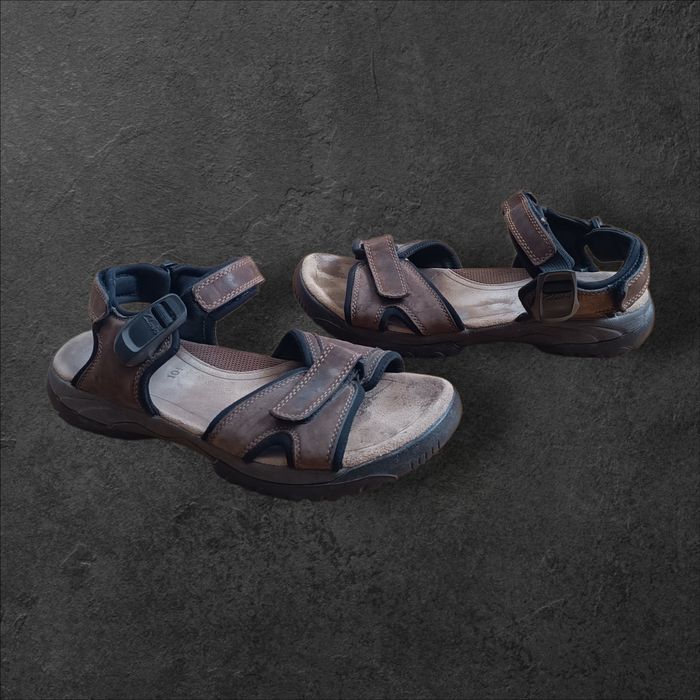 Sandały Clarks Skórzane Trekking Turystyka Wygodne r. 45