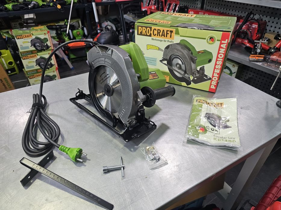 Пила дисковая ProCraft 1400Вт 185Диск Гарантия 36мес Диск в Комплекте