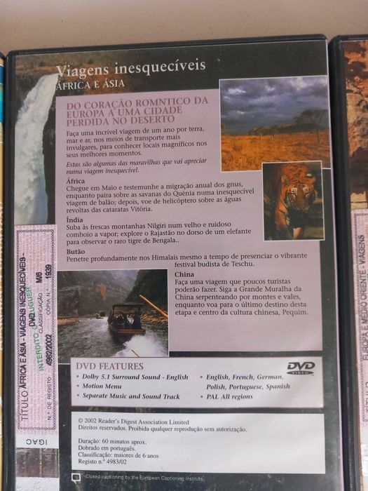DVD'S Viagens inesquecíveis