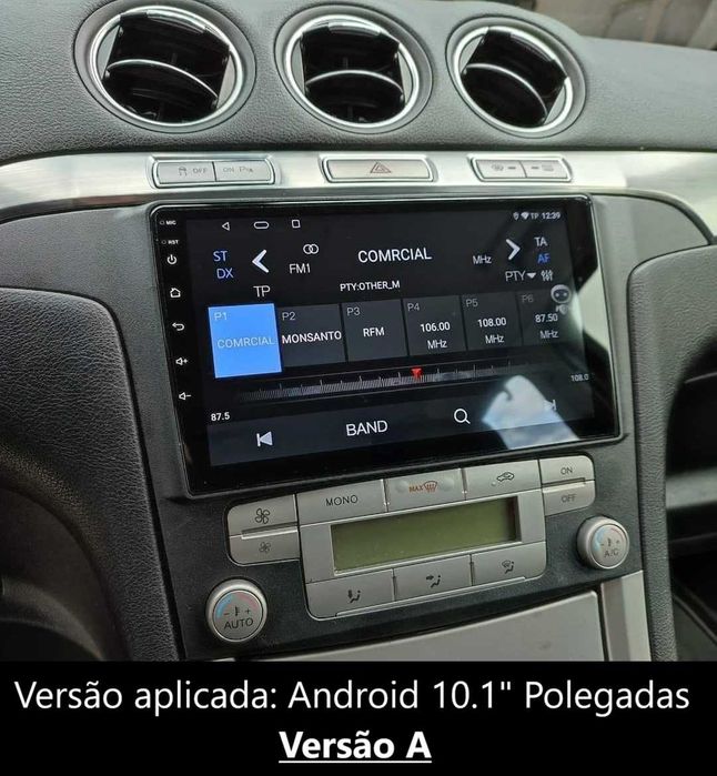 (NOVO) Rádio 2DIN • Ford S-MAX (2006 a 2011) • Android GPS [4+32GB]