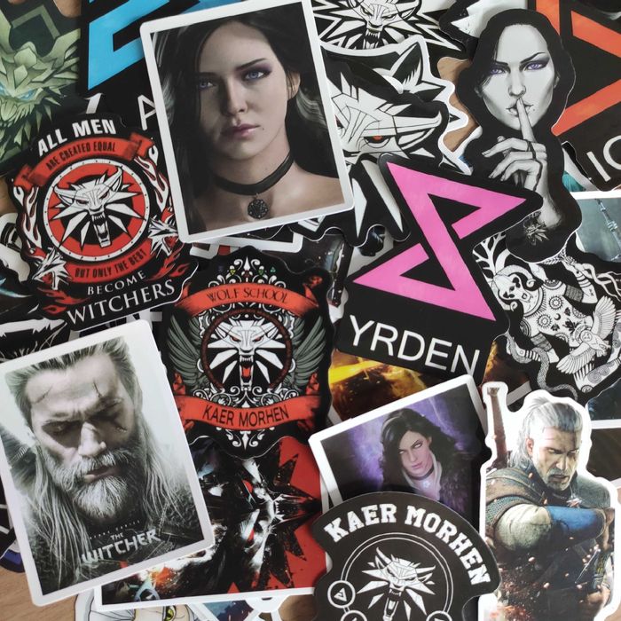 50 Stickers Autocolantes The Witcher