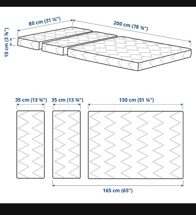 Łóżko dla dzieci Ikea Minnen z materacem