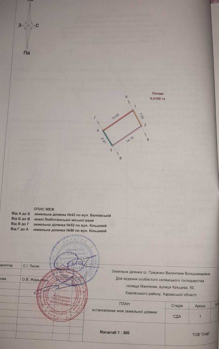 Продам участок земли 16сот с Манченки IN