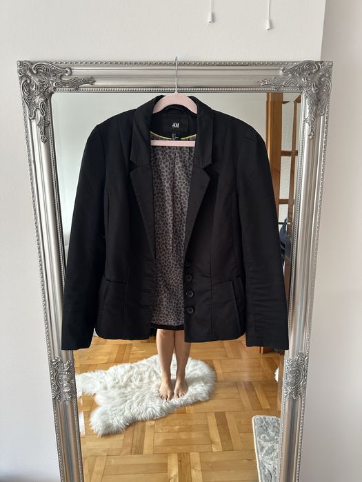 Żakiet czarny H&M 34