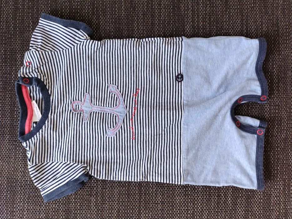 Coccodrillo body niebieskie morskie rozmiar 74