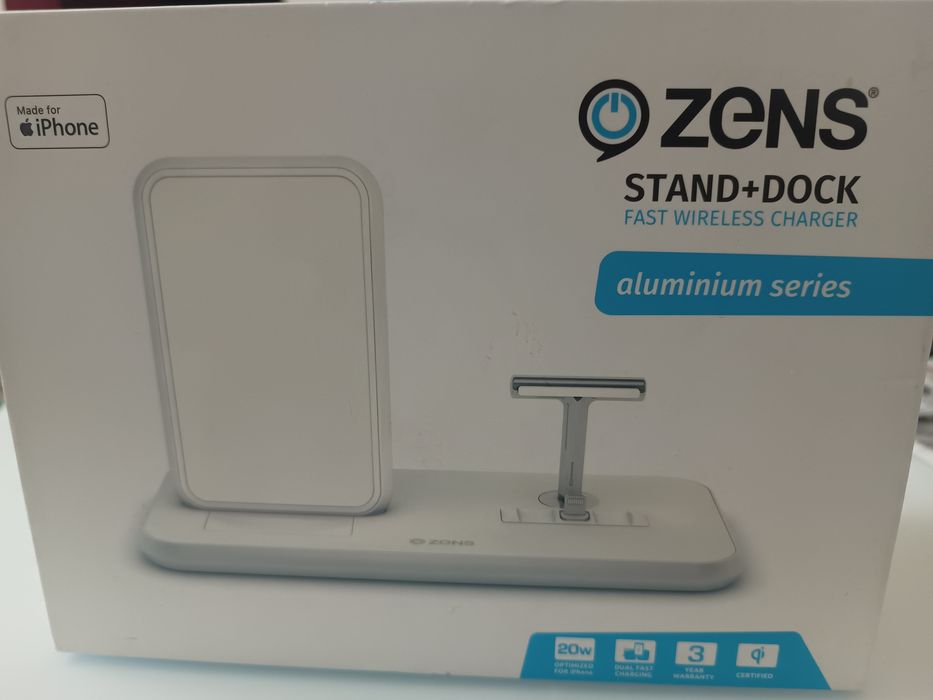 Ładowarka indukcyjna Zens DUAL WIRELESS + Dock Biały