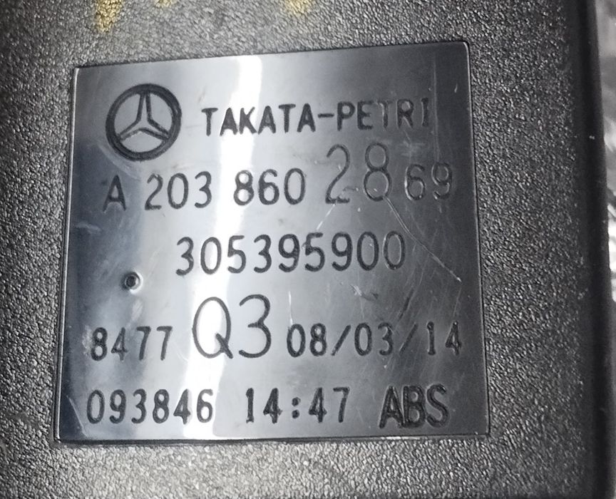 Cinto de segurança para Mercedes cl203. W203