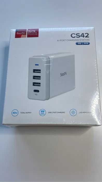 Stacja ładująca USB 40 W 4-portowa