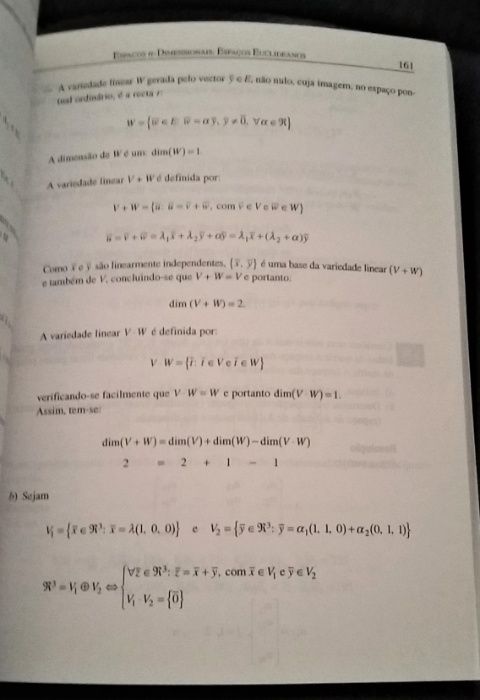 Álgebra Linear: Exercícios e aplicações