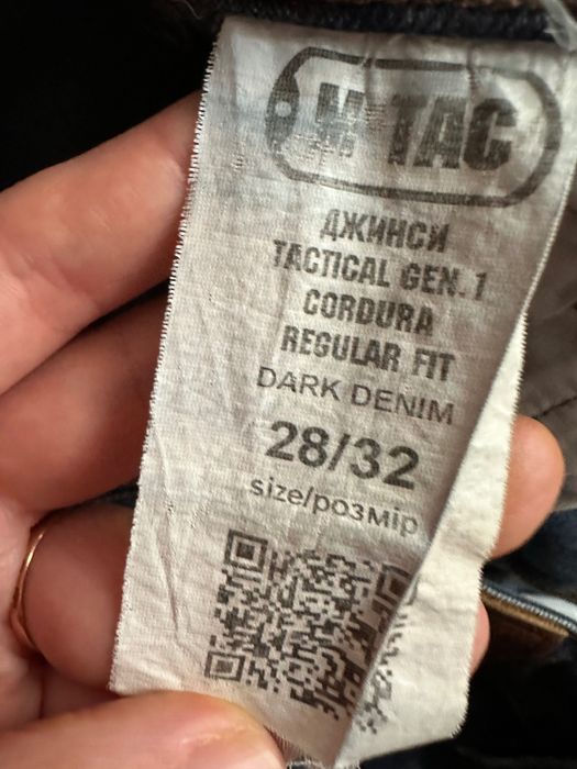 Чоловічі тактичні джинси m-tac tactical gen.i cordura, regular fit, розмір 28/32